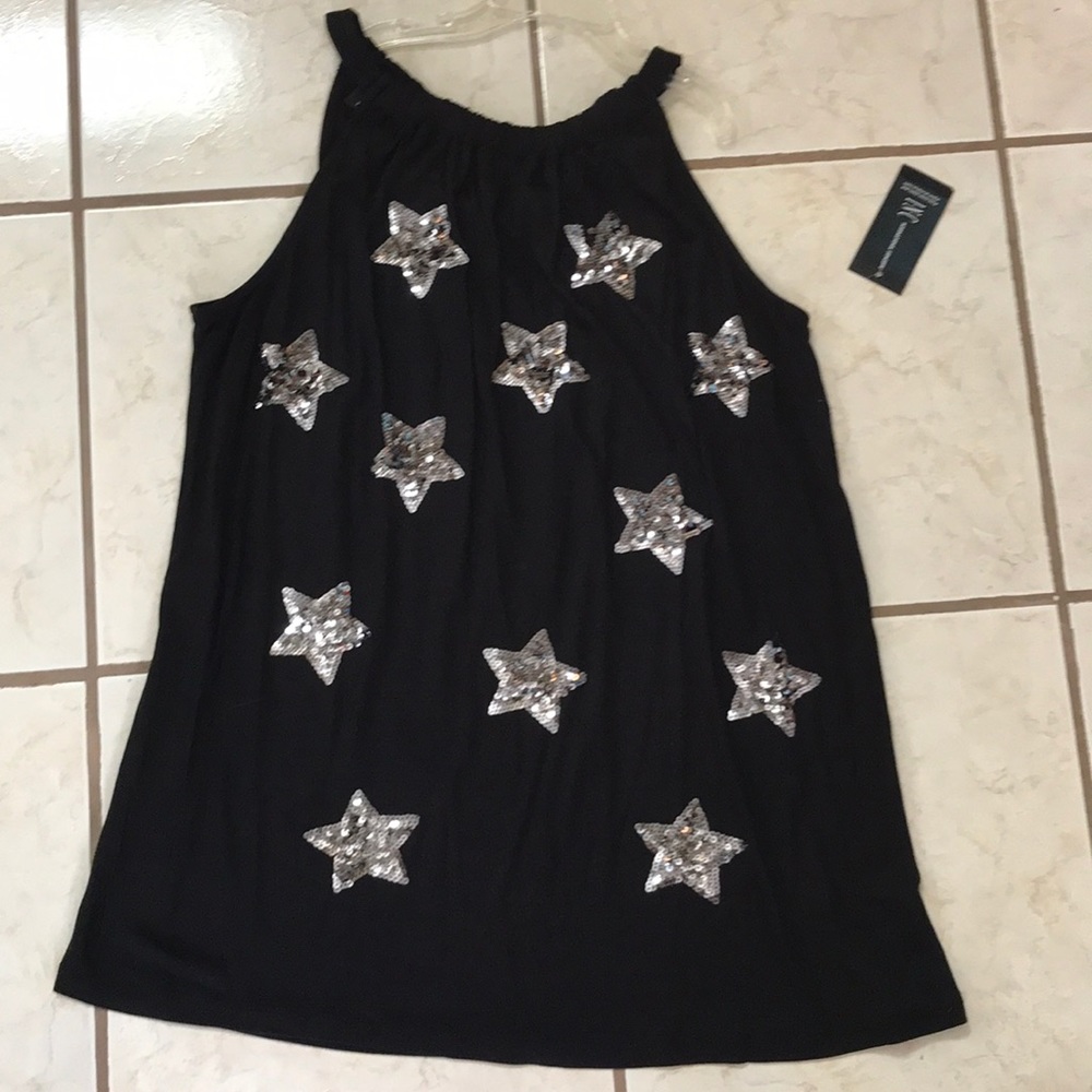 Inc Med international concepts top with stars NWT